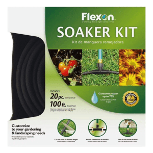 Soaker Hose Irrigation – Recommended Product: Flexon Soaker Kit